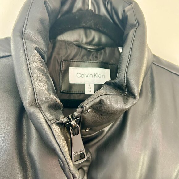 Calvin Klein Black Puffer Vest Size L - Picture 5 of 6